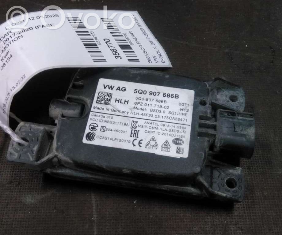 Volkswagen e-Golf Sensor de radar Distronic 