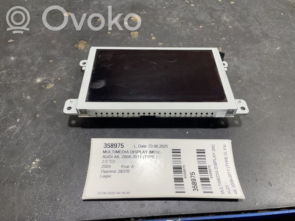 Audi A6 S6 C6 4F Unidad central de control multimedia 
