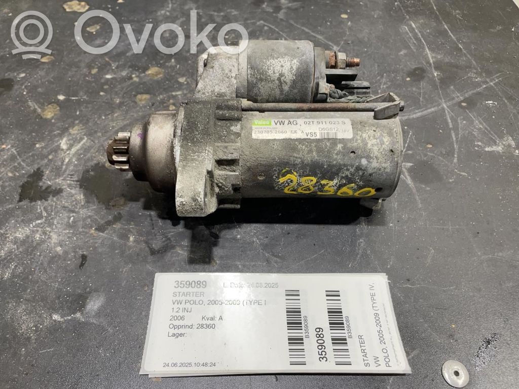 Volkswagen Polo IV 9N3 Motor de arranque 