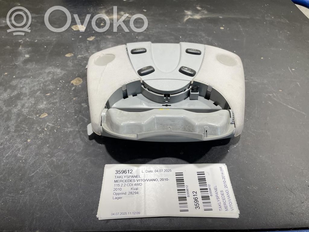 Mercedes-Benz Vito Viano W639 Interruttore di regolazione dell’illuminazione del quadro 