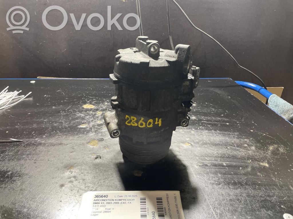 Air conditioning (A/C) compressor (pump)   64526915388,64526916232,64526936883,64526956493,6915388,6916232,6936883,6956493