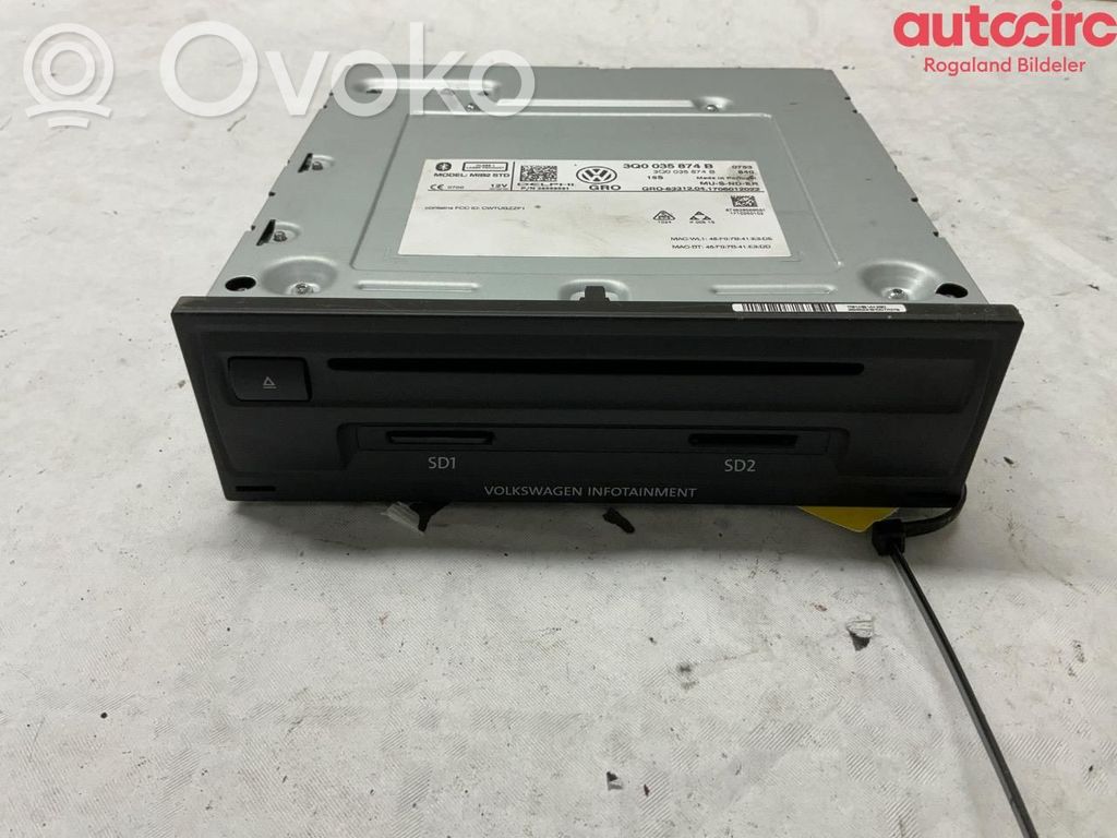 Volkswagen PASSAT B8 Unità principale autoradio/CD/DVD/GPS 