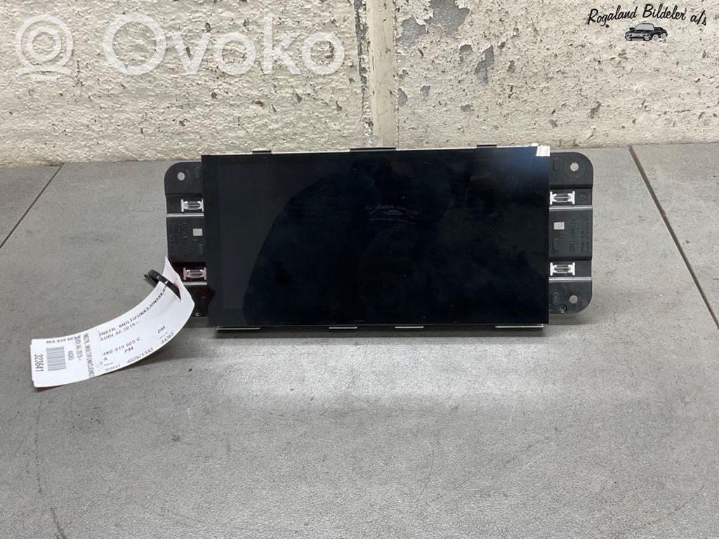 Audi A6 S6 C8 4K Console centrale, commande de multimédia l'unité principale 