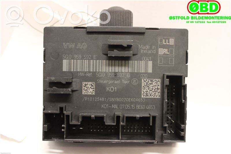 Unité de commande module de porte   5Q0959592E,5Q0959592E,5Q0959592E,5Q0959592E