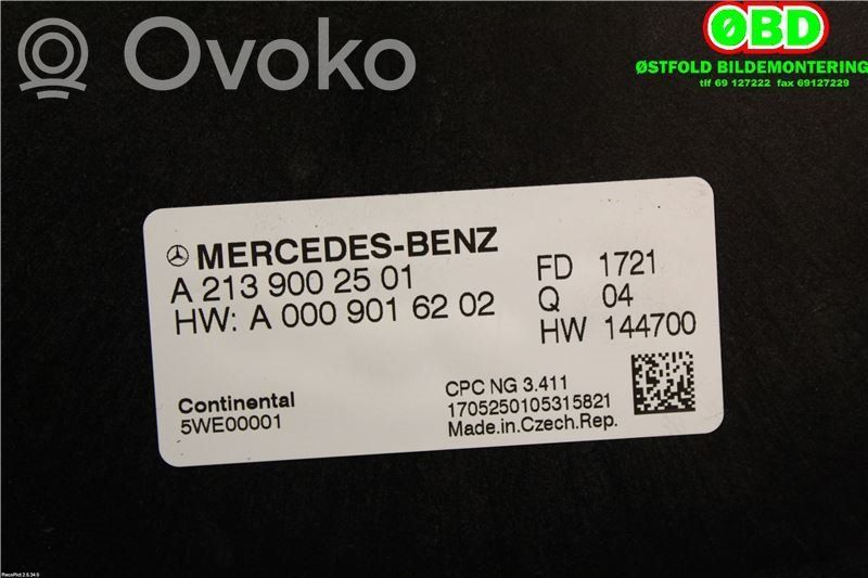 Mercedes-Benz E W213 Gearbox control unit/module