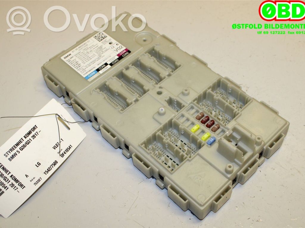 BMW 5 G30 G31 G38 Modulo di controllo del corpo centrale 