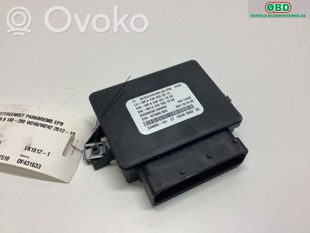 Mercedes-Benz B W246 W242 Modulo di controllo del freno a mano 
