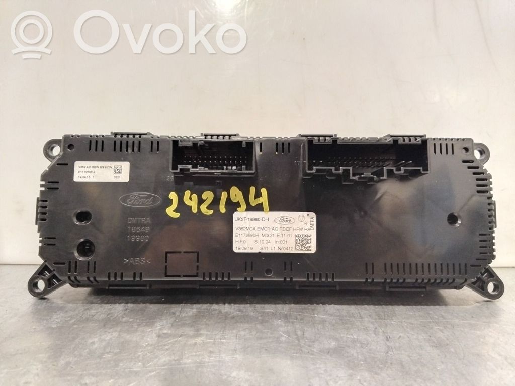 Console centrale, commande chauffage/clim   2473879,JK2T19980DH,JK2T19980DH,2473879,JK2T19980DH