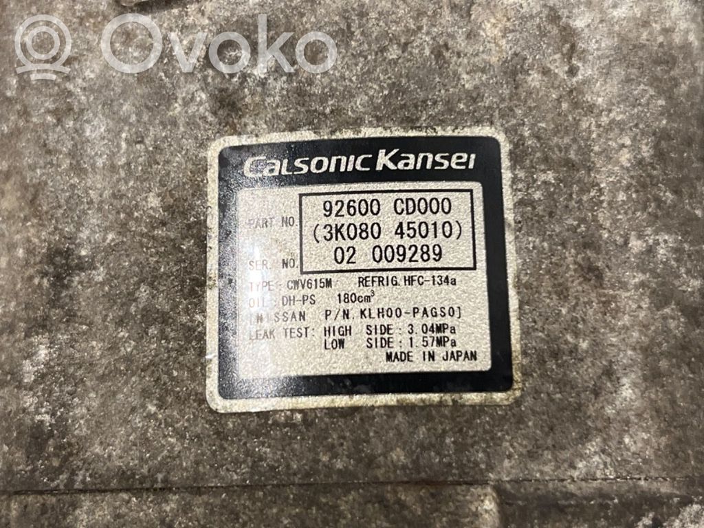 Nissan 350Z Kompresor / Sprężarka klimatyzacji A/C 