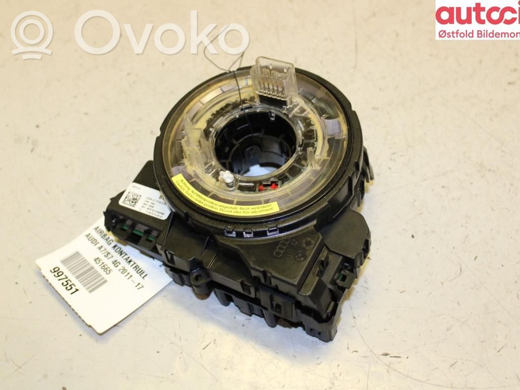 Audi A7 S7 4G Innesco anello di contatto dell’airbag (anello SRS) 