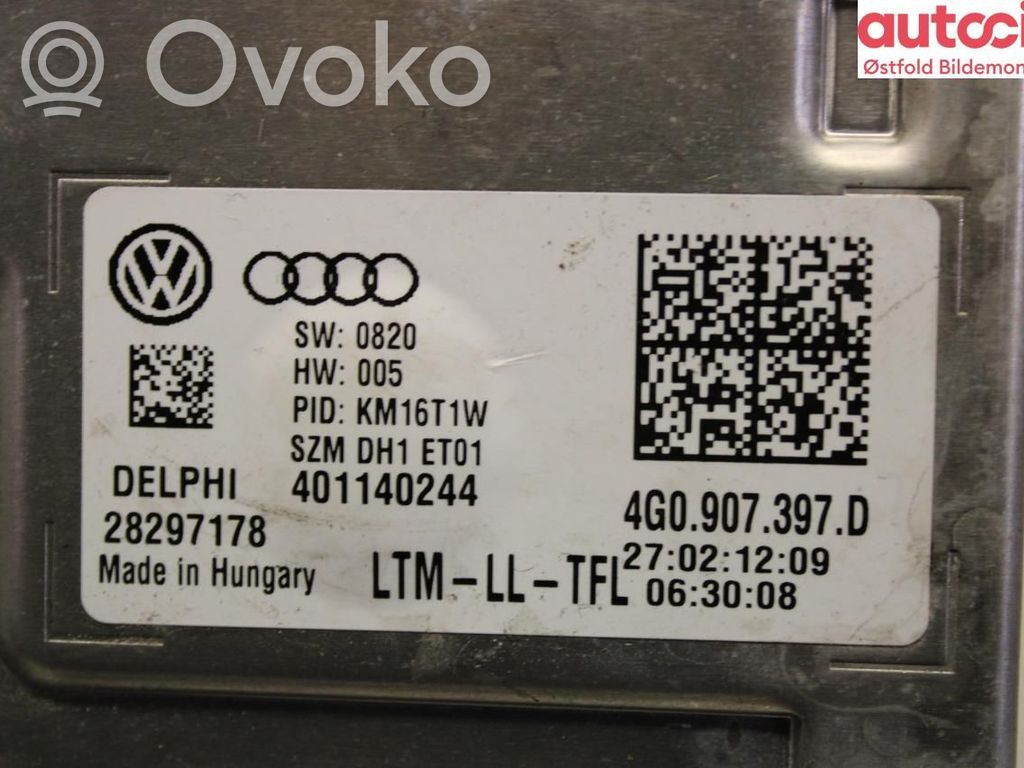 Unité de commande / module Xénon   4G0907397D,4G0907397D,4G0907397D,4G0907397D