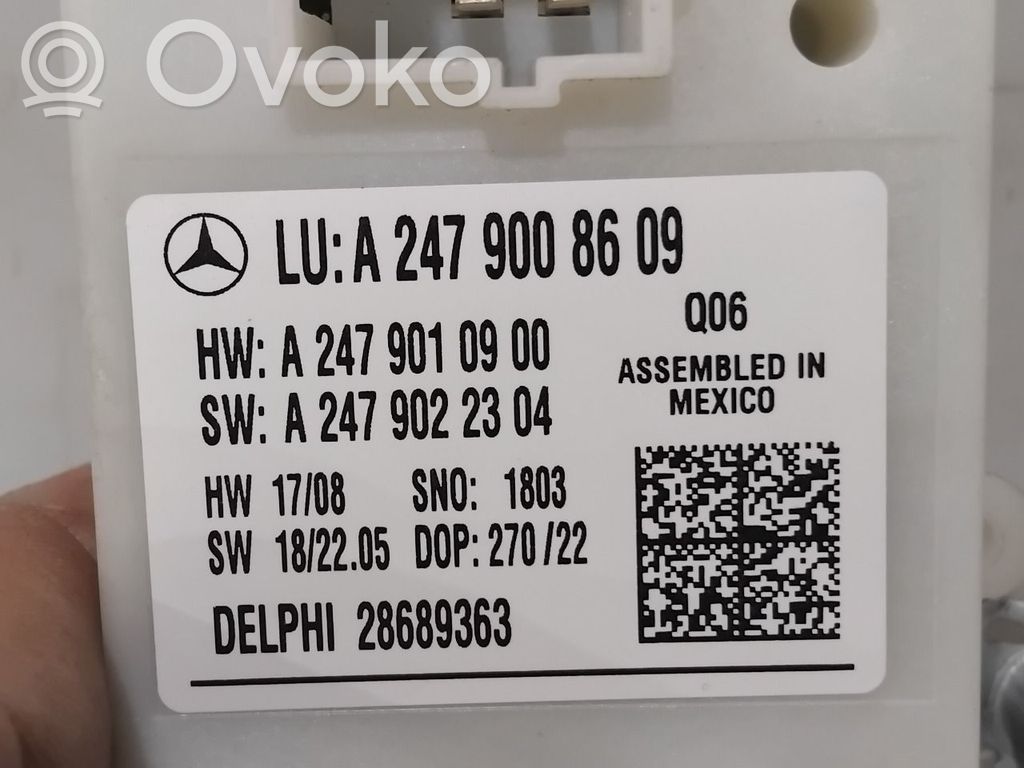 Mercedes-Benz EQA Unitate/modul comandă hayon/portbagaj 