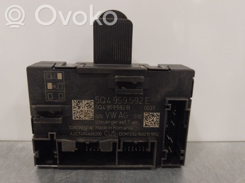 Skoda Octavia Mk3 (5E) Door control unit/module 