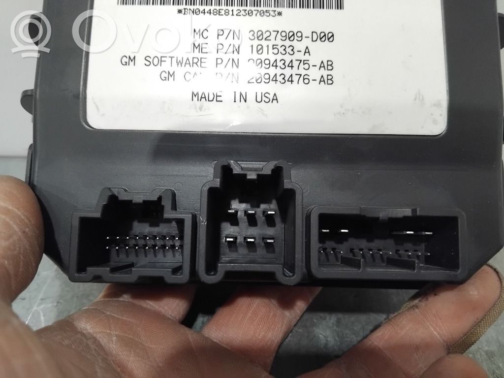 Opel Insignia A Tailgate/trunk control unit/module 
