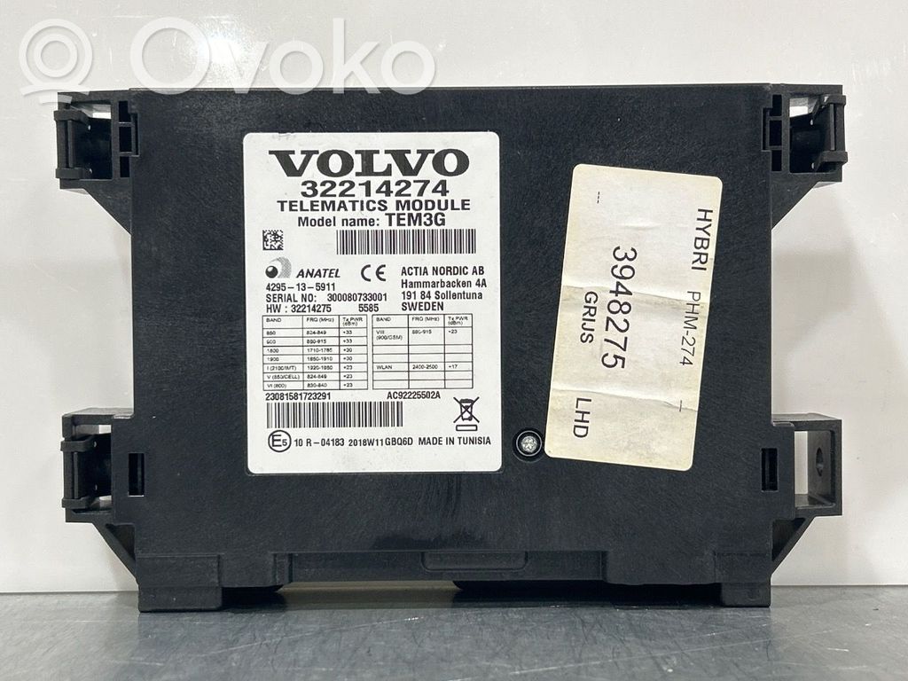 Volvo V60 Other control units/modules 