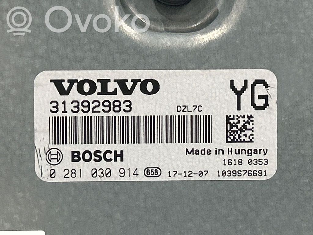 Volvo V60 Unidad de control/módulo ECU del motor 