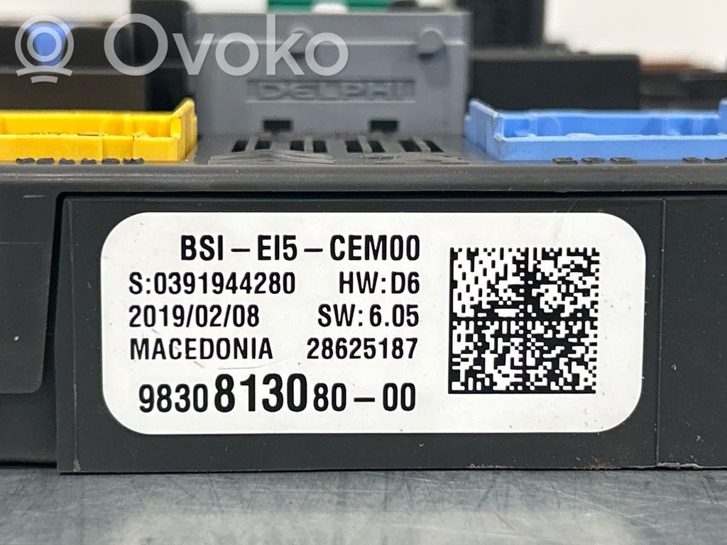 Peugeot 5008 II Set scatola dei fusibili