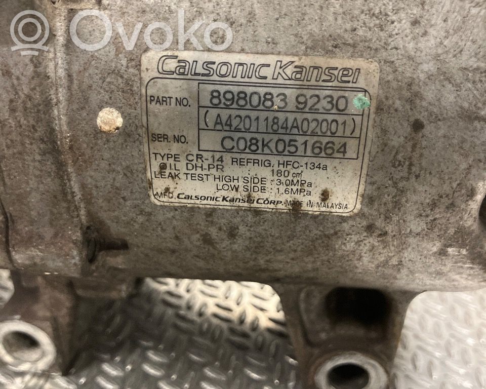 Compressore aria condizionata (A/C) (pompa)   8980839230,8980839230
