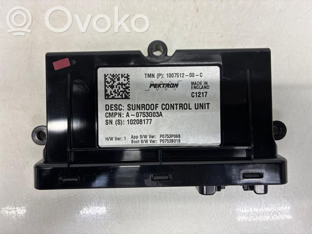 Unidad de control/módulo del techo solar   100751200C,100751200C,100751200C
