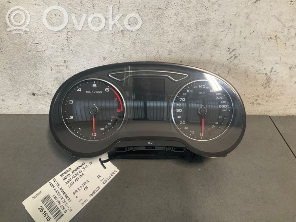 Nopeusmittari (mittaristo)   8V0920870G,8V0920870G,8V0920870G