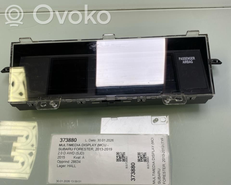 Subaru Forester SJ Unidad central de control multimedia 