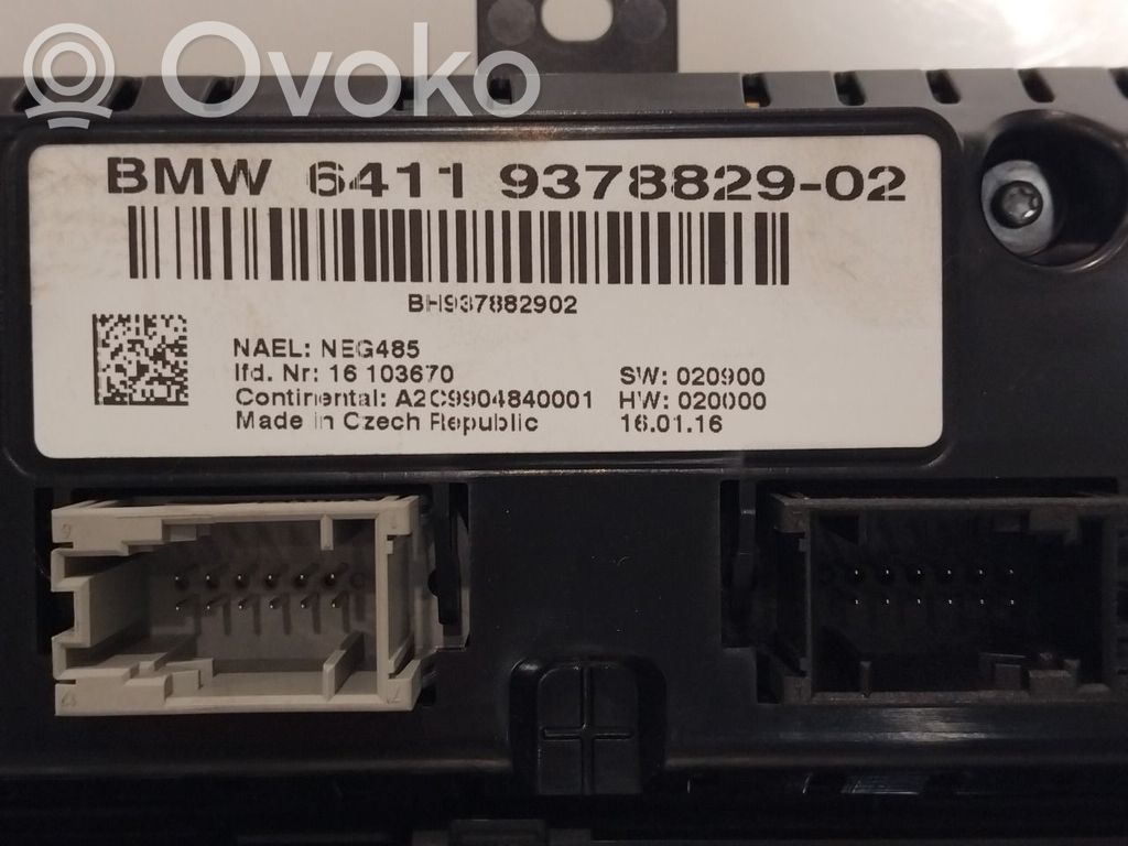 BMW X3 F25 Console centrale, commande chauffage/clim