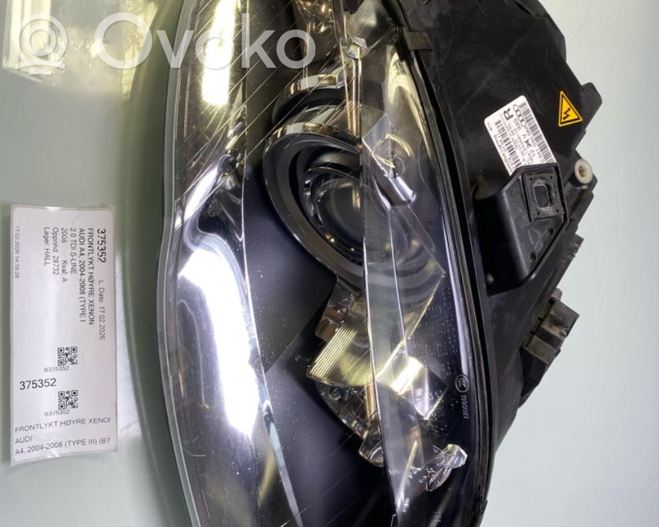 Audi A4 S4 B7 8E 8H Lampa przednia 