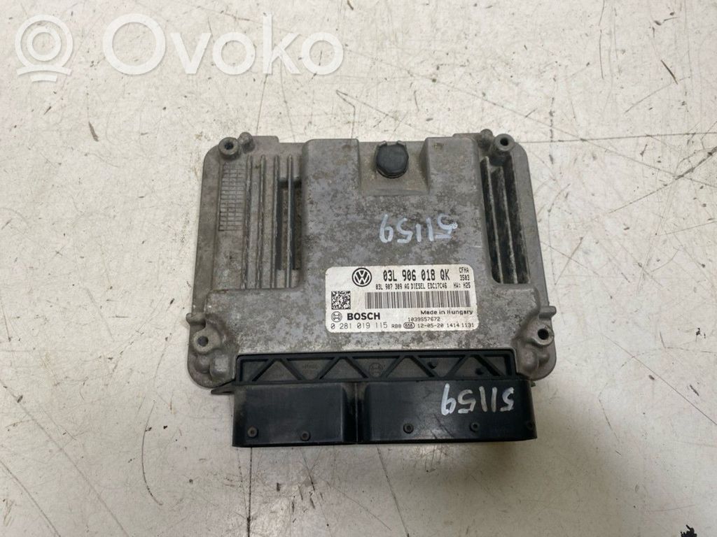 Skoda Yeti (5L) Unidad de control/módulo ECU del motor 