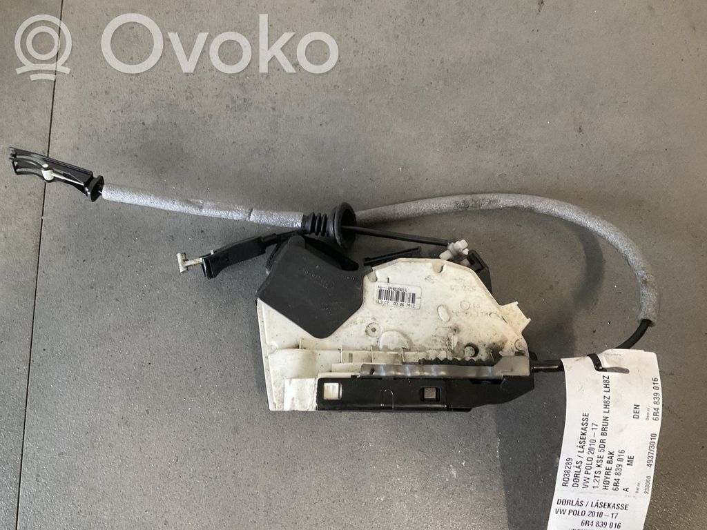 Volkswagen Polo V 6R Etuoven lukko