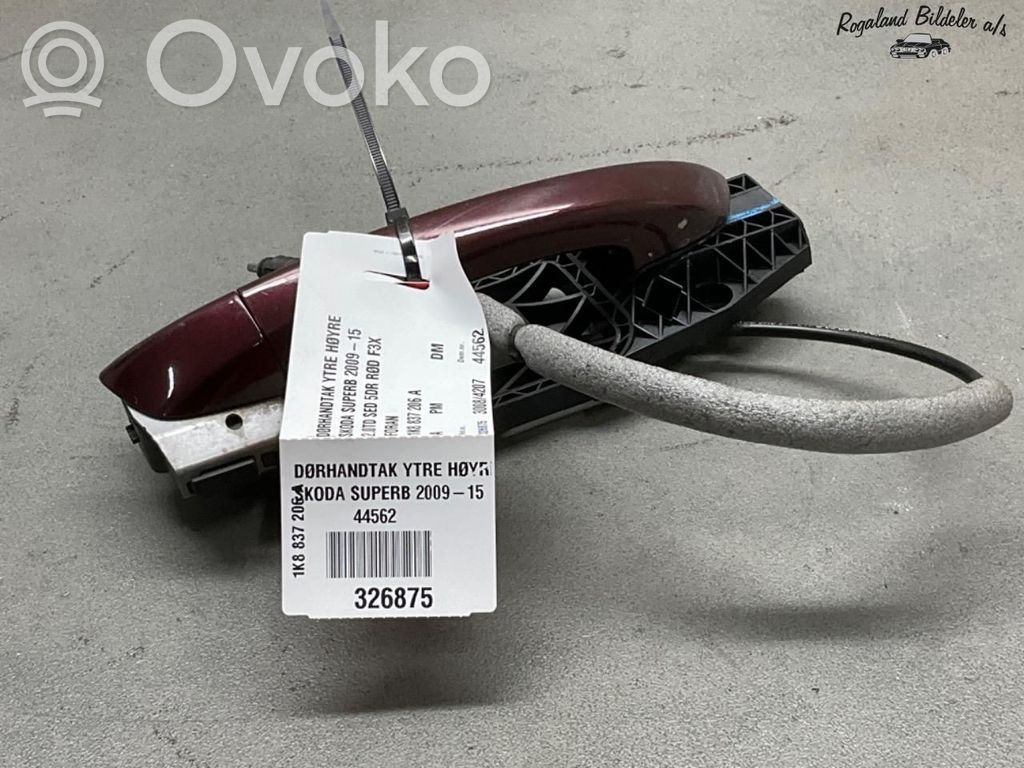 Skoda Superb B6 (3T) Etuoven ulkokahva 