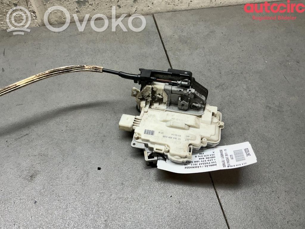 Volkswagen PASSAT B7 Serratura portiera anteriore 
