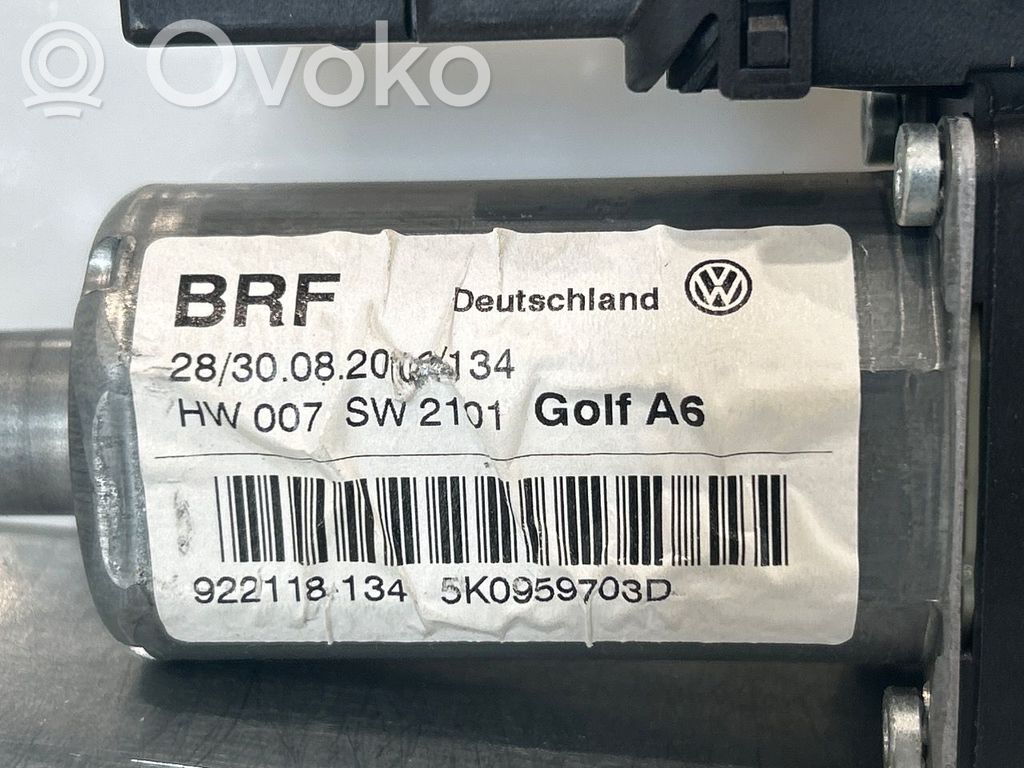 Volkswagen Golf VI Etuoven sähkökäyttöinen ikkunan nostin 