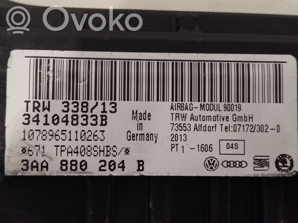 Volkswagen Caddy Airbag pasager 