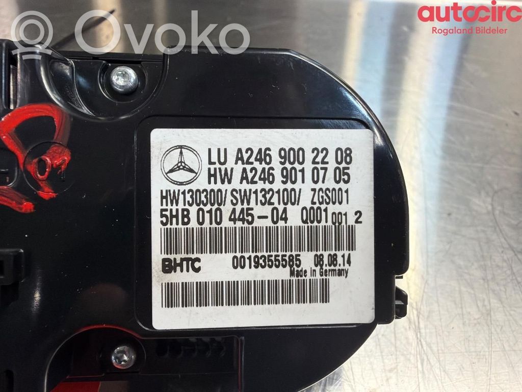 Mercedes-Benz CLA C117 X117 W117 Mascherina climatizzatore/regolatore riscaldamento