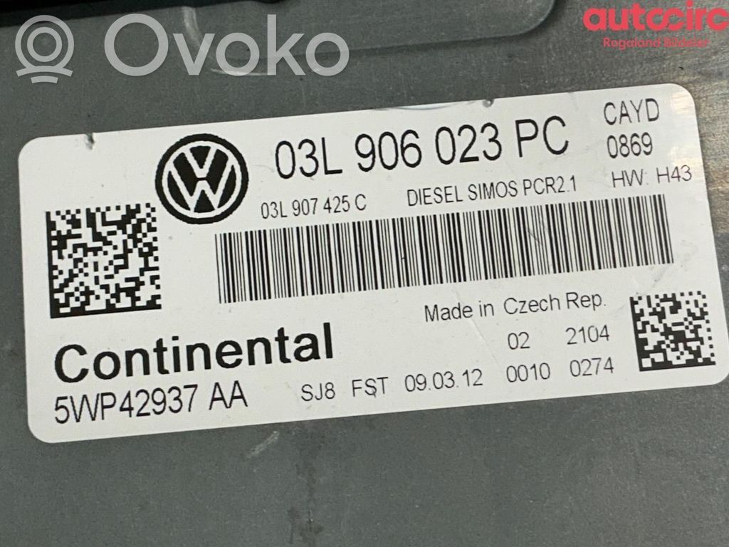 Engine control unit/module ECU   03L906023TF,03L906023TF,03L906023TF,03L906023TF