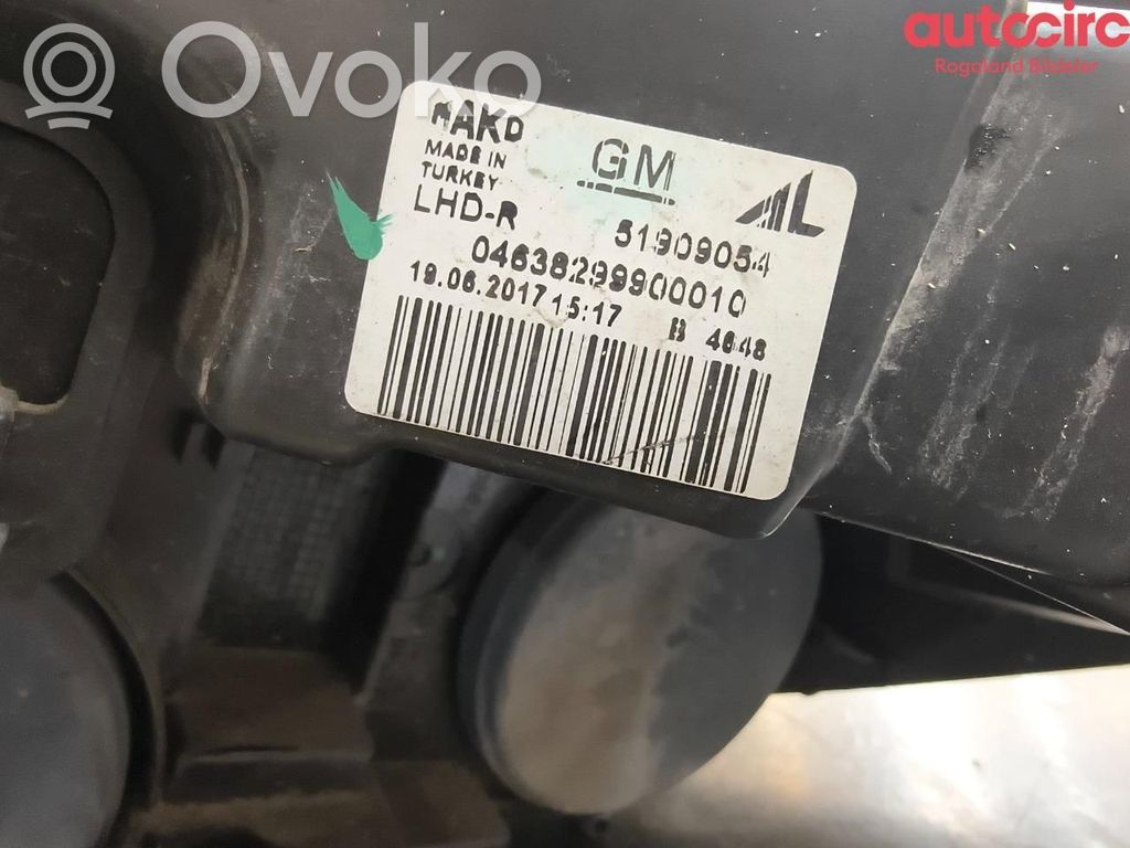 Opel Combo D Etu-/Ajovalo