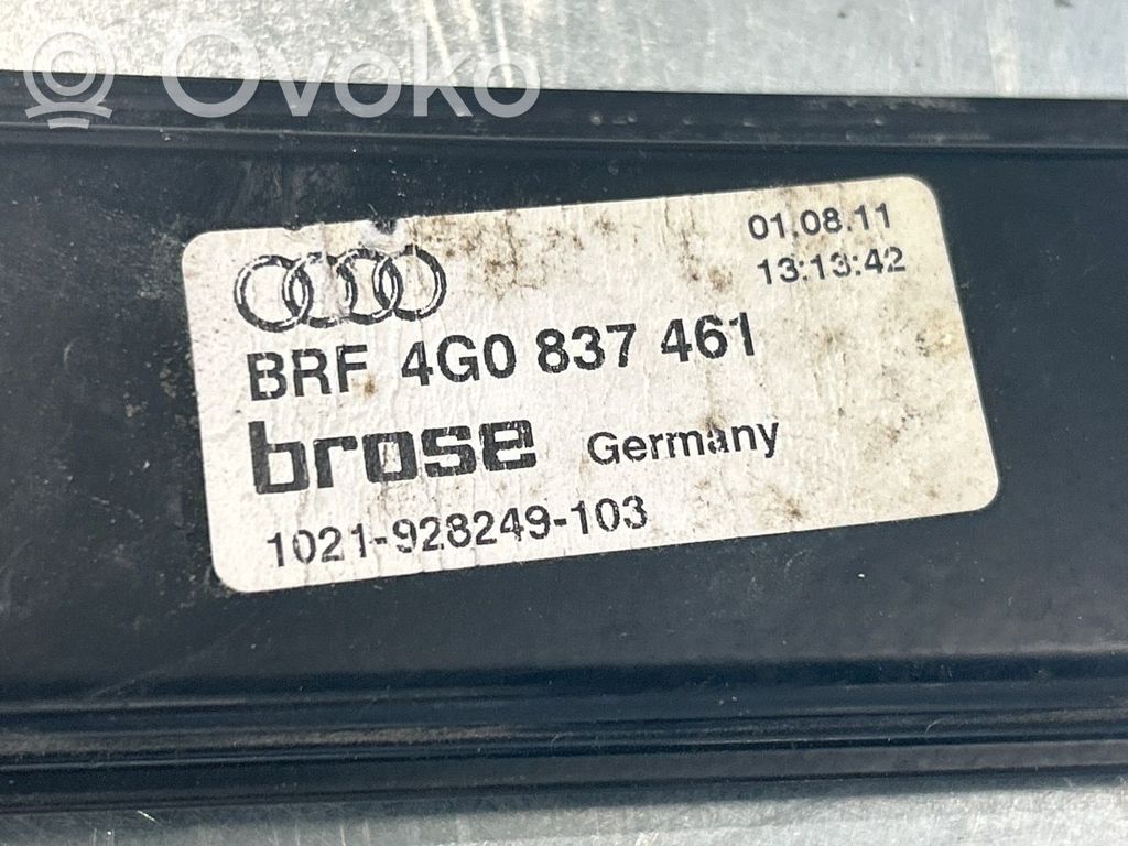 Audi A6 S6 C7 4G Regulador de ventanilla eléctrico de puerta delantera
