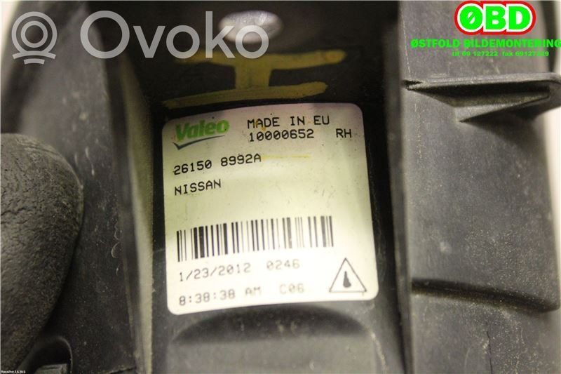 Nissan Qashqai Proiector ceață 