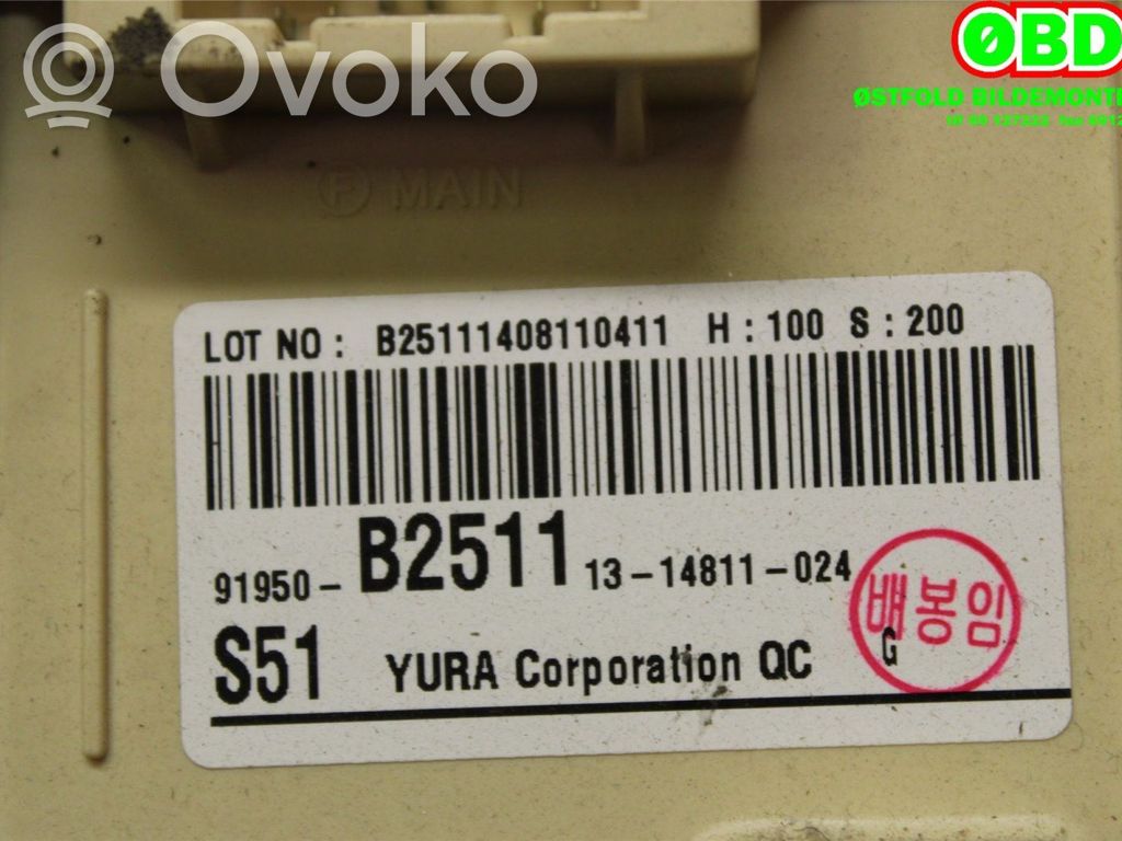 Skrzynka bezpieczników / Komplet   91950B2511,91950B2511,91950B2511,91950B2511