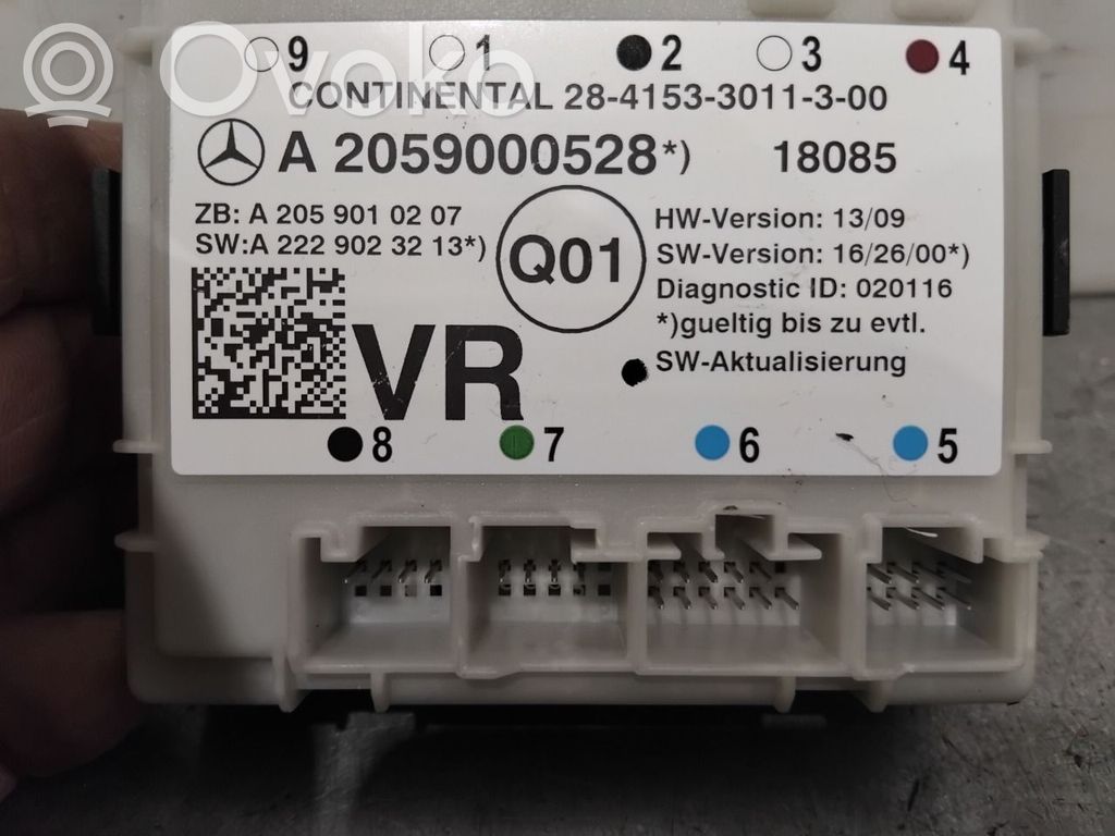 Mercedes-Benz C W205 Centralina/modulo portiere 