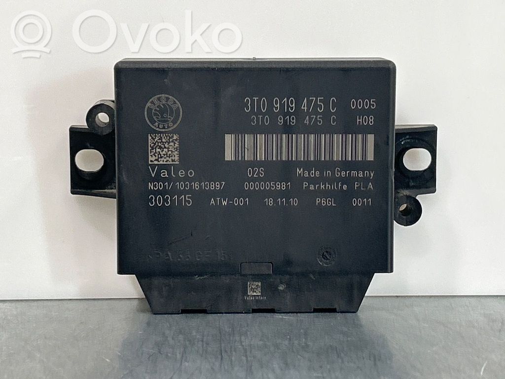 Skoda Superb B6 (3T) Unitate/modul de comandă parcare PDC 