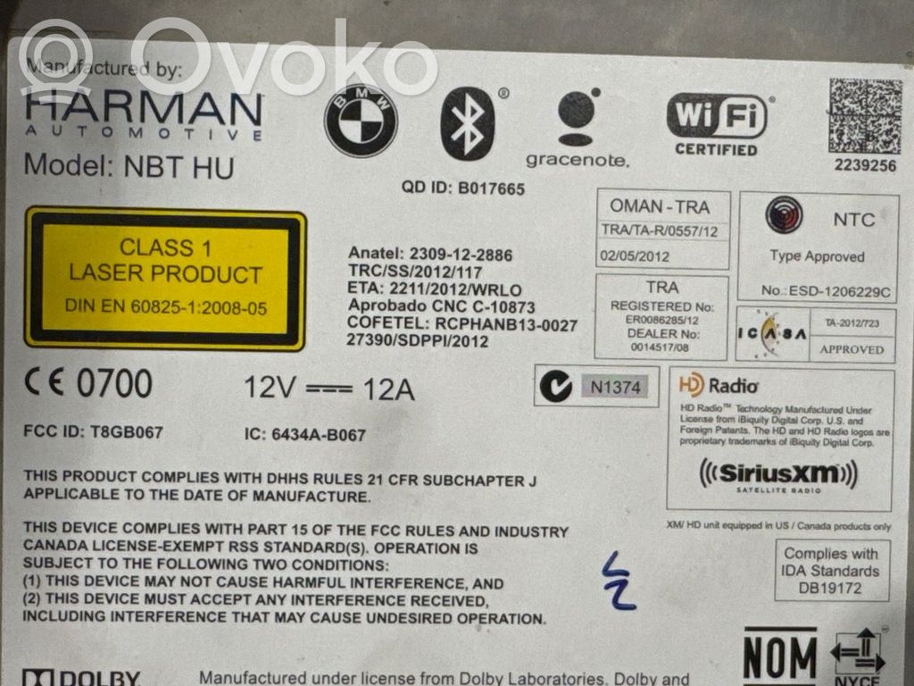 BMW X3 F25 Panel / Radioodtwarzacz CD/DVD/GPS 