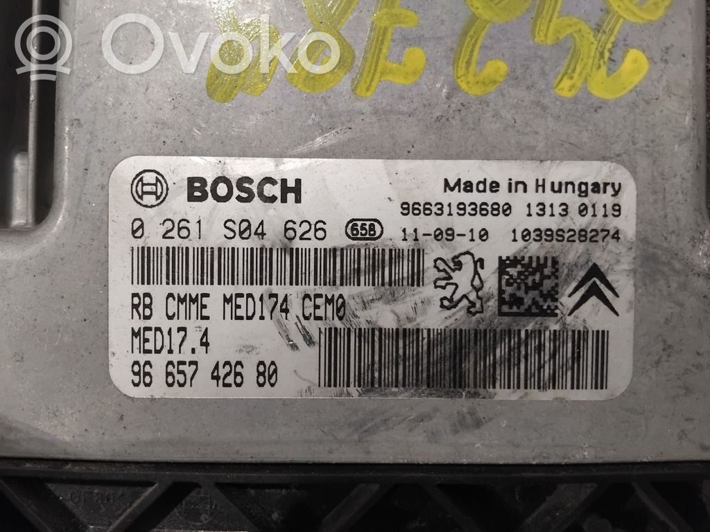 Engine control unit/module ECU   1606217080,9665742680,9665742680,0261S04626,1606217080,9665742680