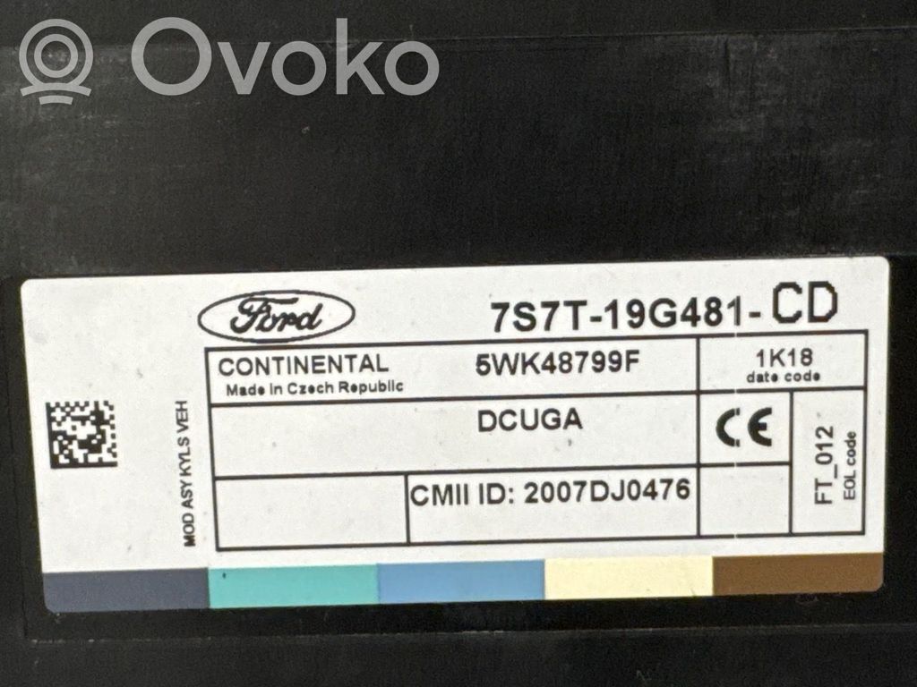Ford S-MAX Unitate/modul de control fără cheie (KESSY) 