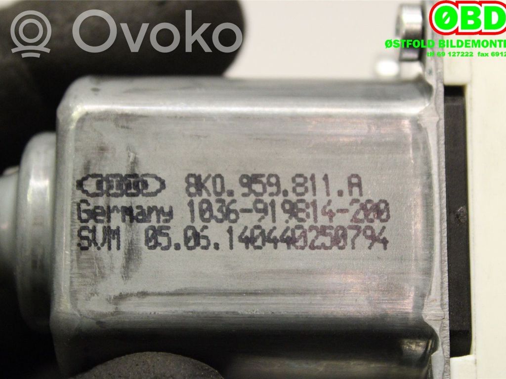 Audi A4 S4 B8 8K Alzacristalli elettrico della portiera anteriore