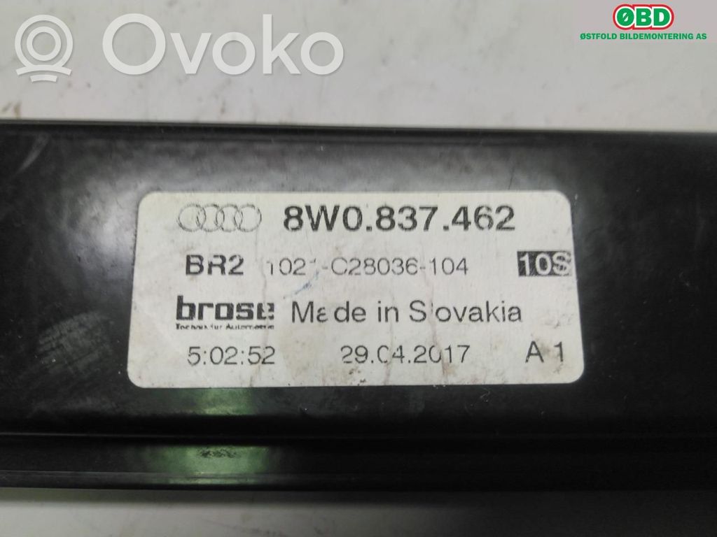 Audi A4 S4 B9 Alzacristalli elettrico della portiera anteriore 