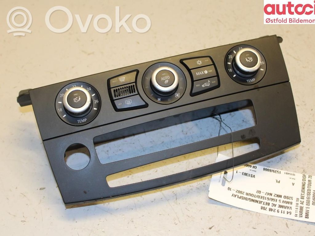 BMW 5 E60 E61 Verkleidung Bedieneinheit Klimaanlage / Heizung 
