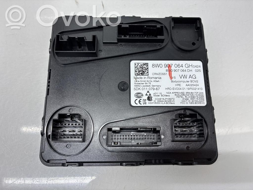 Central body control module   8W1907064DH,8W0907064GH,8W0907064GH,8W1907064DH