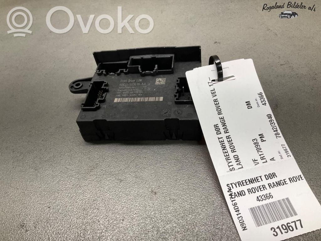 Land Rover Range Rover Velar Unidad de control/módulo de la puerta 