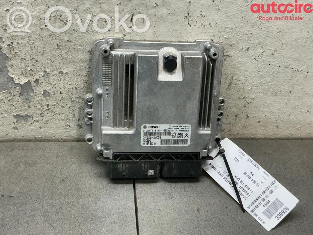 Peugeot 308 Engine control unit/module ECU 